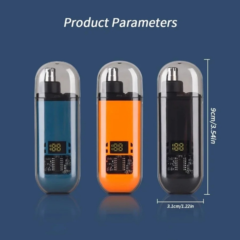 Men'S Grooming Hair Removal - 鼻毛耳毛トリマー 電動ミニコンパクトポータブル USB-C急速充電式 男性用顔の毛除去グルーミングクリッパー