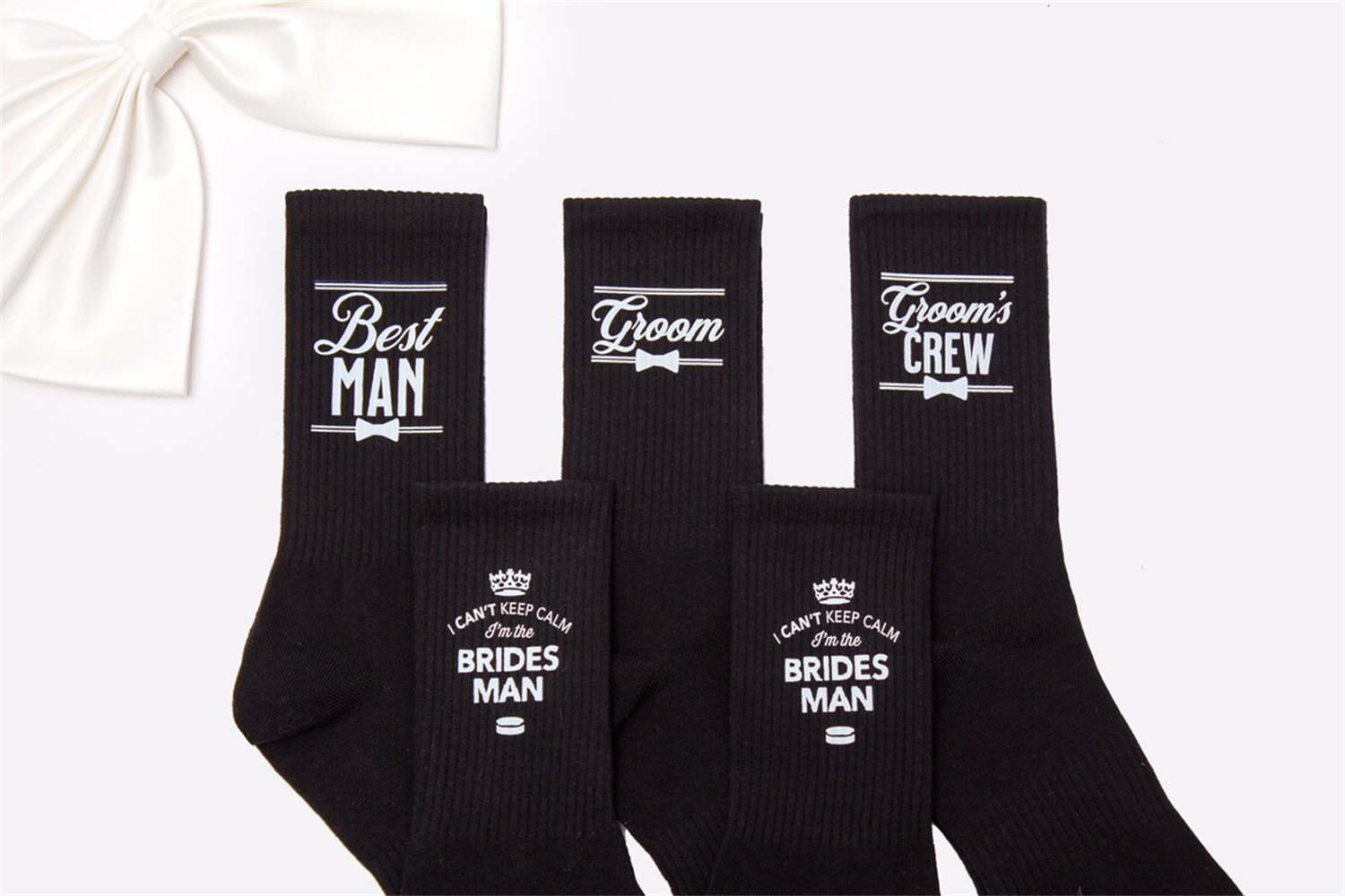 Men'S Grooming Wedding Day - 新郎ソックス、ベストマンギフト、付添人ギフト、独身パーティーギフト、ベストマンギフト、面白いソックス、新郎ギフト、花嫁の父へのギフト