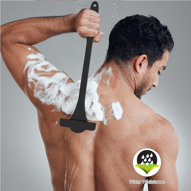 柔軟なロングハンドル背中シェーバー、マッサージ＆スクラバー付 - Men'S Grooming Hair Removal のレビューと価格