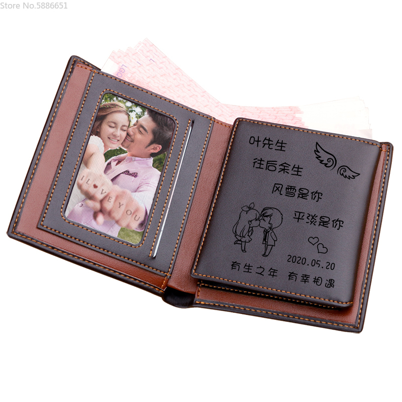 カスタムボーイマンギフト財布財布カップベルト写真結婚ボーイフ - Men'S Grooming Wedding Day のレビューと価格