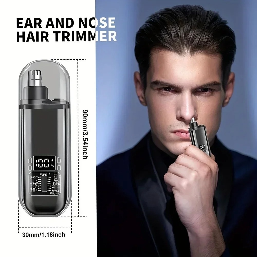 鼻毛耳毛トリマー 電動ミニコンパクトポータブル USB-C急 - Men'S Grooming Hair Removal のレビューと価格
