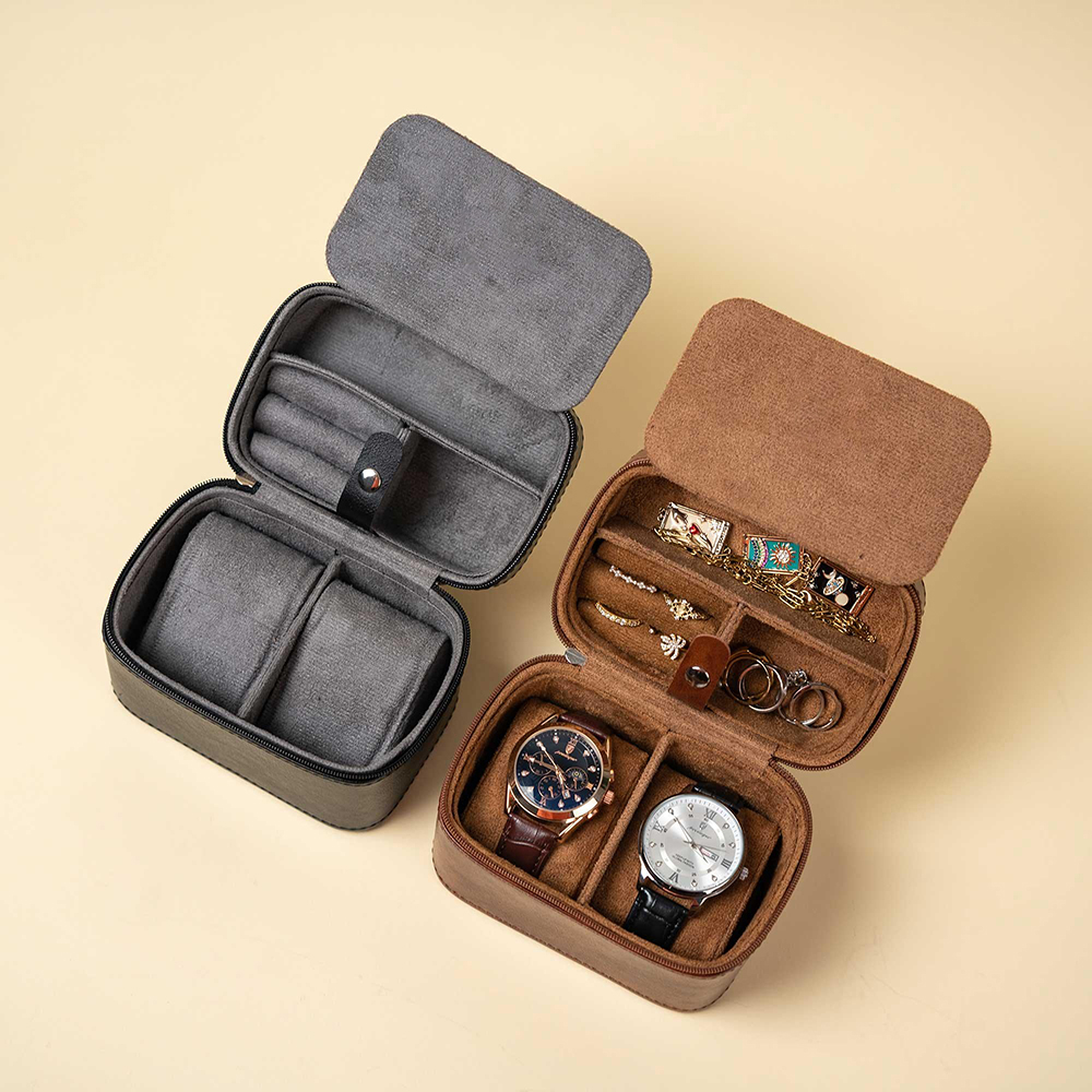 男性用パーソナライズウォッチボックス、トラベルジュエリーケー - Men'S Grooming Wedding Day のレビューと価格