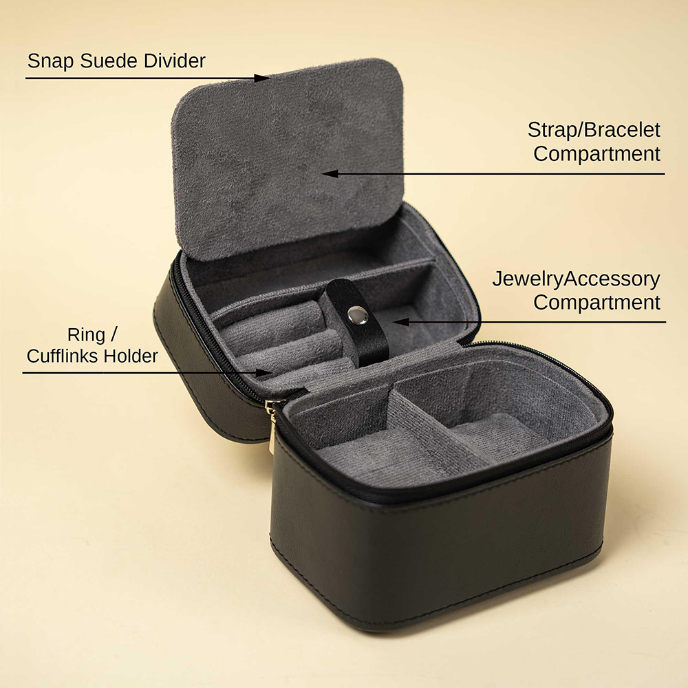 男性用パーソナライズウォッチボックス、トラベルジュエリーケー - Men'S Grooming Wedding Day のレビューと価格